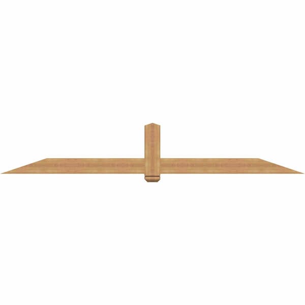 Ekena Millwork Eugene Smooth Timber Gable Bracket, Western Red Cedar, 108"W x 18"H x 5 1/2"D x 5 1/2"F, 4/12 Pitch GBW108X18X0606EUG00SWR - main